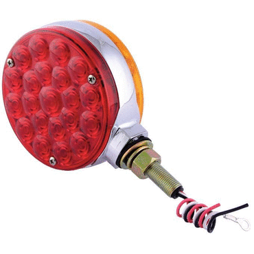 SIGNAL-STAT LED DF PED LAMP- RED/AMBER