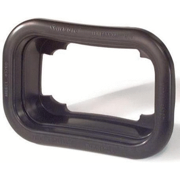 GROMMET-LIGHT LLV RECT PVC BLK