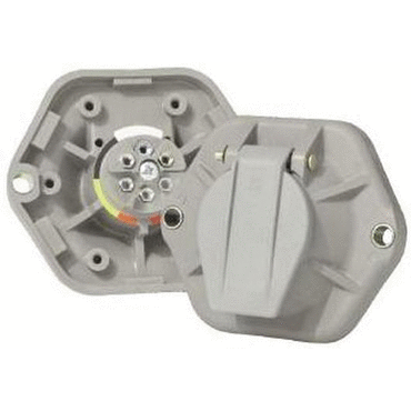 RECEPTACLE-SMNT 7WAY W/THD STUDS SPLIT