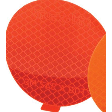 REFLECTOR-ROUND RED