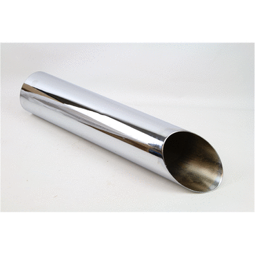 Pipe -  Stack, Exhaust - Style: Mitered - Material: Chrome - Outside Diameter (in): 5" - Length: 24"