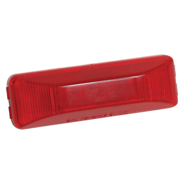 LAMP - MARKER, RECT 4 INCH RED